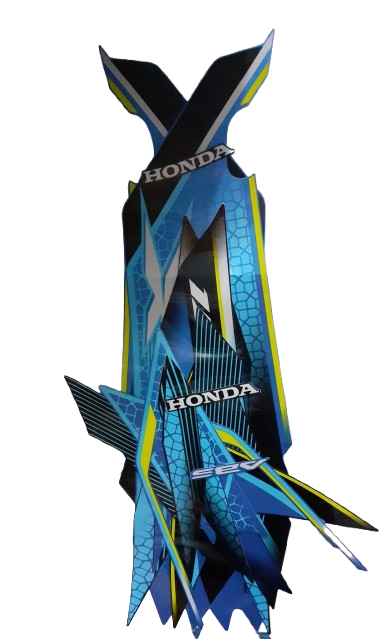 86000-K2P-M80ZC-STRIPE SET *B189* CANDY CARIBBEAN BLUE SEA