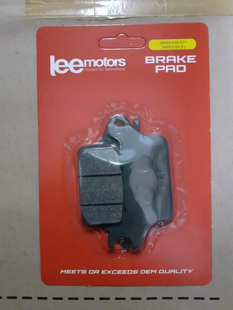 PAD SET, FRONT - VARIO150