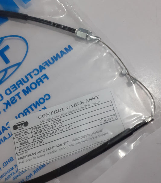 DASH125-THROTTLE CABLE B
