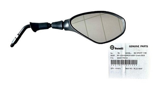 40480T750102-RR VIEW MIRROR ASSY,Emark:000304-110R