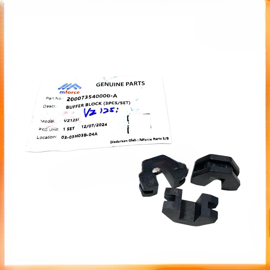 BUFFER BLOCK (3PCS/SET)-VZ125