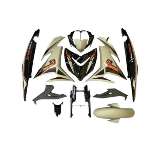 B17-F0000-80-PB-WS-BODY SET,MATT TITAN -Y15ZR (WITH STICKER SET)