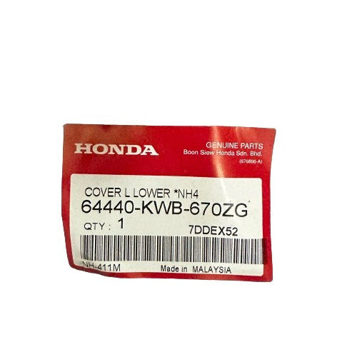 COVER L LOWER *NH-411M* FORCE SILVER METALLIC - WAVE DASH V1