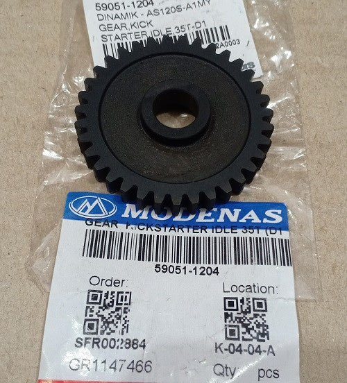 59051-1204-GEAR,KICKSTARTER IDLE 35T (D1)
