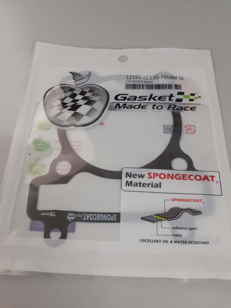 12191-LC135-78MM-SC (BLOCK GASKET V PRO-POLY BAG)