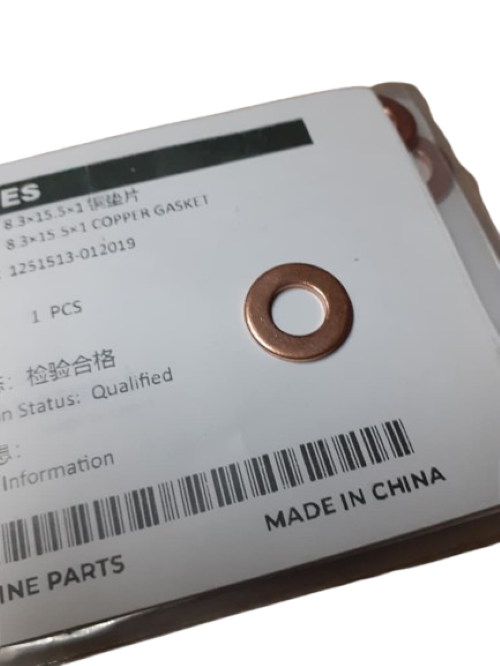 8.3×15.5×1 COPPER GASKET