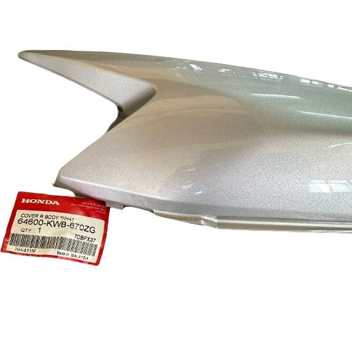 COVER R BODY *NH-411M* FORCE SILVER METALLIC - WAVE DASH V1-1