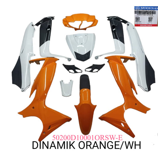 SET B/COV-ORG/WHT-12 PCS (D1)