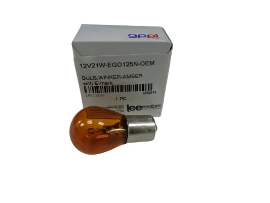 BULB,WINKER-AMBER with E-mark APPI