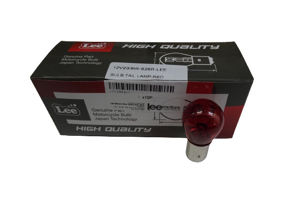 BULB,TAIL LAMP-RED (12V23-8W-S25R-LEE)