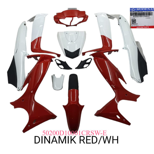 SET B/COV-RED/WHT-12 PCS (D1)