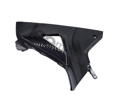 COVER,R MAIN PIPE SIDE * NH-A69P* PEARL MAGELLANIC BLACK (WAVE 110DX) - DISK BRAKE