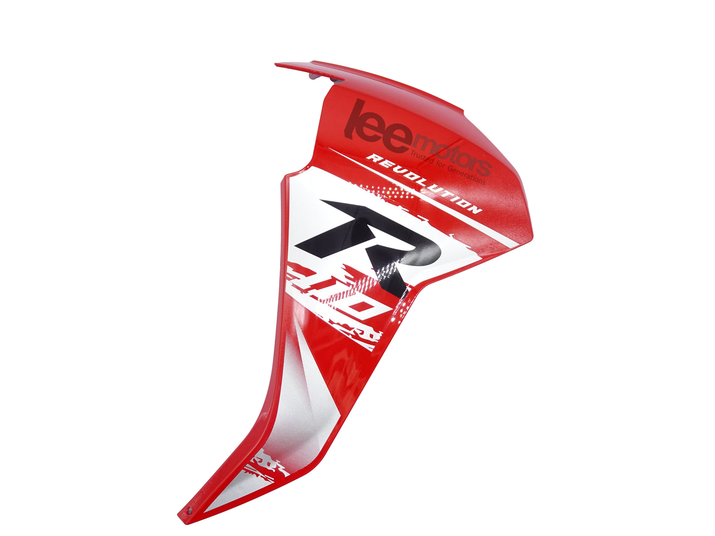 FOOT PROTECTIVE PLATE,LEFT,RED F9 WITH STICKER (110R V2)