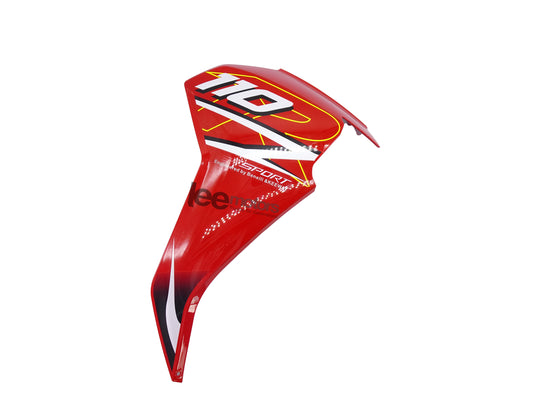 FOOT PROTECTIVE PLATE,RIGHT,RED F9,WITH STICKER (110R)