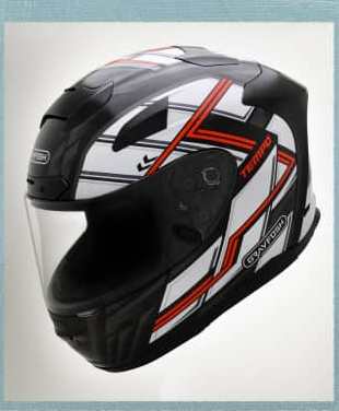 XDOT FULL FACE HELMET- TEMPO WHITE