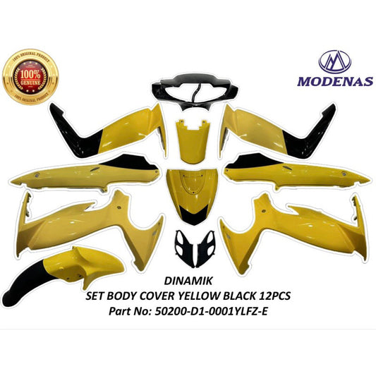 SET B/COV-YLW/BLK-12 PCS (D1)